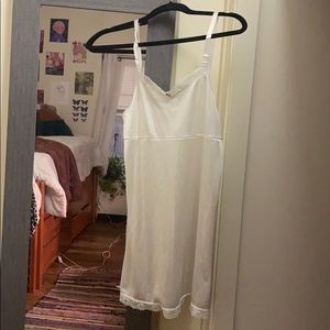 White Mini Slip Dress